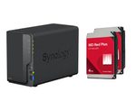 Synology DiskStation DS223 2 Einschübe NAS-Server Leergehäuse + 8 TB (2x 4 TB) WD Red 40EFZZ SATA 3.5" HDD Festplatten