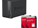 Synology DiskStation DS223 2 Einschübe NAS-Server Leergehäuse + 2x Western Digital RED Plus NAS - 12 TB (24TB)