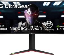 LG UltraGear 34GN850P-B Curved Gaming Monitor 86,7 cm (34 Zoll)