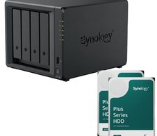 Synology DiskStation DS423+ 4 Einschübe NAS-Server Leergehäuse (DS423+) +  12 TB Synology Plus (2x 6TB)