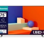 Hisense 75A6K UHD-Fernseher 191 cm (75"), 3840×2160