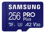 Samsung PRO Plus microSD-Speicherkarte (2023) - 256GB, 180MB R/130MB W, Full HD&4K,