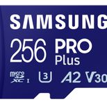 Samsung PRO Plus microSD-Speicherkarte (2023) - 256GB, 180MB R/130MB W, Full HD&4K,