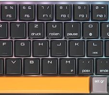 CHERRY MX-LP 2.1 Compact Wireless - Schwarz / Grau / Orange