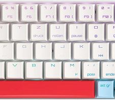 CHERRY MX-LP 2.1 Compact Wireless - Weiß / Blau / Rot