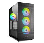 Sharkoon PC Gehäuse Rebel C50 Black RGB ATX schwarz