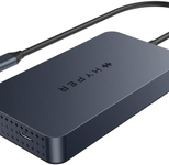 Hyper® HyperDrive Universal USB-C® 7-in1 Dual HDMI Mobile Dock - Grey - für MacBook M1/M2 MBAir/Pro®