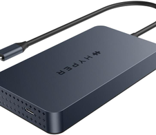 Hyper® HyperDrive Universal USB-C® 7-in1 Dual HDMI Mobile Dock - Grey - für MacBook M1/M2 MBAir/Pro®