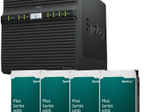 Synology DiskStation DS423 4 Einschübe NAS-Server Leergehäuse + 4x Synology Plus 3.5" SATA 6Gb/s Festplatte 8 TB (32TB)
