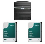 Synology DiskStation DS423 4 Einschübe NAS-Server Leergehäuse + 2x Synology Plus 3.5" SATA 6Gb/s Festplatte 8 TB (16TB)