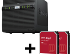 Synology DiskStation DS423 4 Einschübe NAS-Server Leergehäuse + 2x WD Red SATA 3.5" HDD 4TB Festplatte