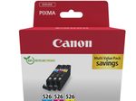 Canon Original CLI-526 Druckerpatronen je 1 x cyan, magenta, gelb (4541B018)