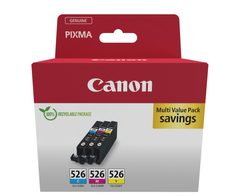 Canon Original CLI-526 Druckerpatronen je 1 x cyan, magenta, gelb (4541B018)