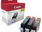 Canon Original Tintenpatronen CLI-521 Multipack cyan, magenta, gelb 446 Seiten 9ml (2934B015)