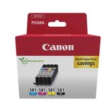 Canon Original CLI-581 Druckerpatronen - 4er Multipack (cyan, magenta, gelb, schwarz) (2103C007)