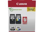 Canon Original PG-540 + CL-541 Druckerpatronen Valuepack - 1 x schwarz / 1 x farbig + 50 Blatt Fotopapier (5225B013)