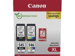 Canon Original PG-545XL + CL-546XL Druckerpatronen Valuepack - 1 x schwarz / 1 x farbig + 50 Blatt Fotopapier (8286B011)