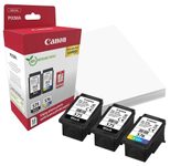 Canon Original PG-575 + CL-576 Druckerpatronen Valuepack - 1 x schwarz / 1 x farbig + 50 Blatt Fotopapier (5438C004)