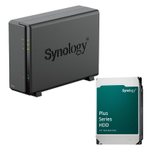 Synology DiskStation DS124 1 Einschub NAS-Server Leergehäuse + 1x Synology Plus 3.5" SATA 6Gb/s Festplatte 8 TB