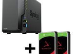 Synology DiskStation DS224+ 2 Einschübe NAS-Server Leergehäuse + 8 TB Seagate Ironwolf SATA 3.5" HDD (2x 4TB)