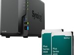 Synology DiskStation DS224+ 2 Einschübe NAS-Server + 2x 12TB (24TB) Synology Plus 3.5" SATA 6Gb/s Festplatte