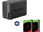 Synology DiskStation DS224+ 2 Einschübe NAS-Server Leergehäuse (DS224+) + 12TB (2x6TB) Seagate IronWolf® SATA Festplatten