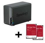 Synology DiskStation DS224+ 2 Einschübe NAS-Server Leergehäuse + 2x WD Red NAS 3.5" HDD 6TB Festplatte