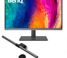 BenQ DesignVue PD2706U Grafik Monitor 68,58 cm (27") + BenQ Screenbar Halo - LED-Monitorlampe schwarz