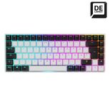 Sharkoon SKILLER SGK50 S3 Gaming-Tastatur Gateron Yellow weiß