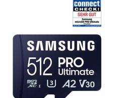 Samsung PRO Ultimate microSD-Speicherkarte inkl. SD Adapter - 512 GB