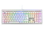 Sharkoon SKILLER SGK40 White Gaming-Tastatur, Huano Red