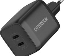 OtterBox Wall Charger 65W - 1x USB-C 45W + 1x USB-C 20W in Schwarz