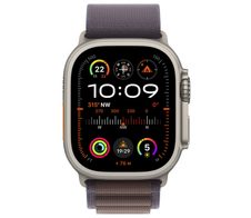 Apple Watch Ultra 2 (GPS + Cellular) 49mm Titaniumgehäuse, Alpine Loop indigo, groß