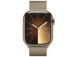 Apple Watch Series 9 (GPS + Cellular) 45mm Edelstahlgehäuse gold, Milanese Loop gold