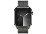 Apple Watch Series 9 (GPS + Cellular) 45mm Edelstahlgehäuse graphite, Milanese Loop grapite