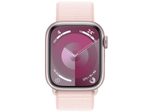 Apple Watch Series 9 (GPS) 45mm Aluminiumgehäuse pink, Sport Loop pink