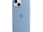 Apple Silikon Case mit MagSafe für Apple iPhone 15, winterblau