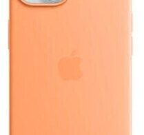 Apple Silikon Case mit MagSafe für Apple iPhone 15 Plus, orange sorbet