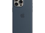 Apple Silikon Case mit MagSafe für Apple iPhone 15 Pro Max, sturmblau