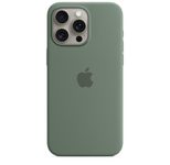 Apple Silikon Case mit MagSafe für Apple iPhone 15 Pro Max, Zypresse