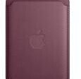 Apple Feingewebe Wallet mit MagSafe für Apple iPhone 12,13,14 und 15, mulberry