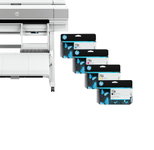 HP DesignJet T950 Tintenstrahl-Großformatdrucker Plotter inklusive zusätzlichem HP Tintenset 738