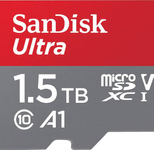 SanDisk Ultra microSDXC Speicherkarte 1.5 TB + SD Adapter