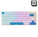 Sharkoon SKILLER SGK50 S3 PBT White Gaming-Tastatur, Gateron G Pro 3.0 Yellow