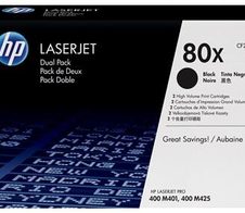 HP Original 80X Toner Doppelpack schwarz hohe Kapazität 2 x 6.900 Seiten (CF280XD)