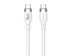 Hyper® Silikon USB-C zu USB-C Ladekabel 1m (240W, Weiß)