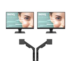 2x BenQ GW2790 Essential Monitor 68,58 cm (27 Zoll) + BenQ Ergo Arm BDH01