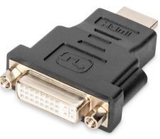 Digitus HDMI Adapter Typ A - DVI-I(24+5) St/Bu, Full HD, schwarz