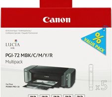 Canon Original PGI-72 Druckerpatronen 5er-Multipack - MBK/C/M/Y/R