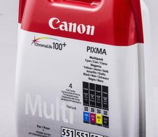 Canon Original CLI-551 Druckerpatronen 4er-Multipack - BK/C/M/Y